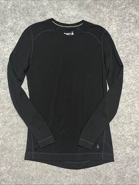 Smartwool Women’s Black Long-Sleeve Merino Base Layer Crew